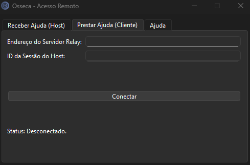 Tela de Conexão do Osseca